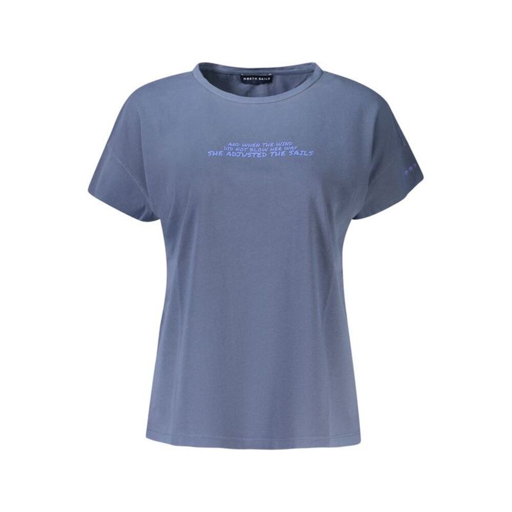 North Sails Blue Cotton Women Women's T-Shirt
